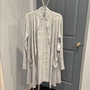 32 Degrees Light Gray Knit Cardigan